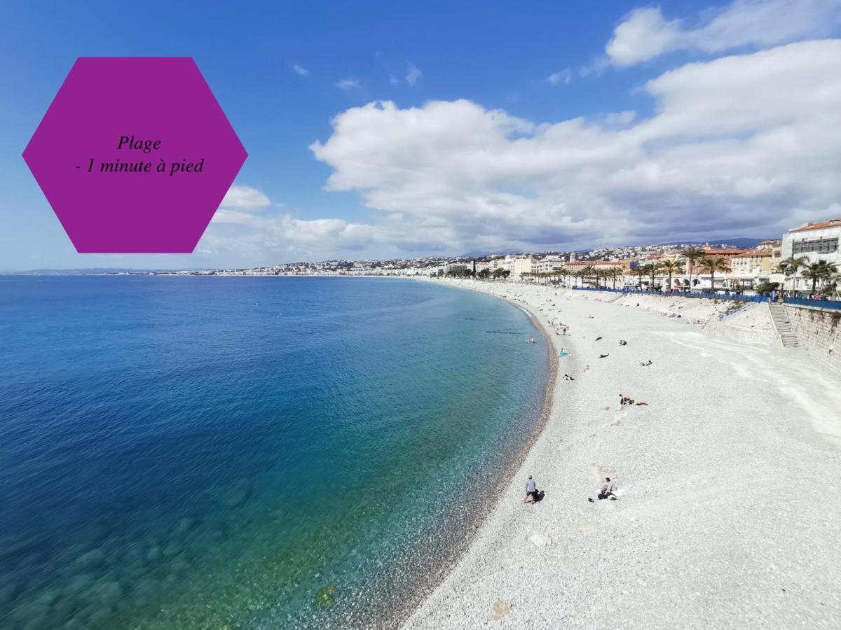 Studio - 1 Minute De La Plage Et De La Promenade Des Anglais Nizza Kültér fotó