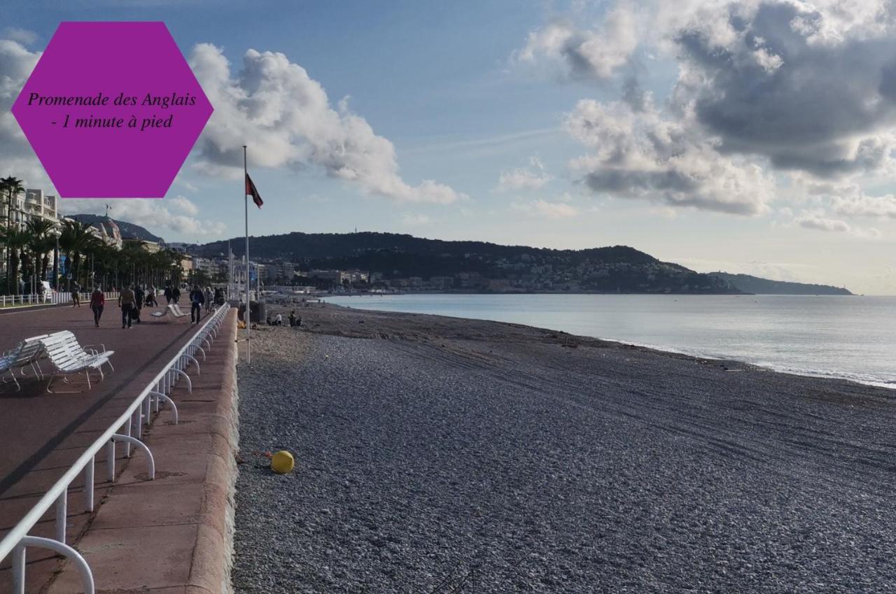 Studio - 1 Minute De La Plage Et De La Promenade Des Anglais Nizza Kültér fotó
